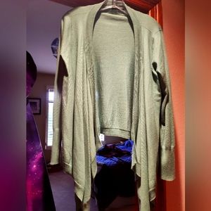 Sage green cardigan